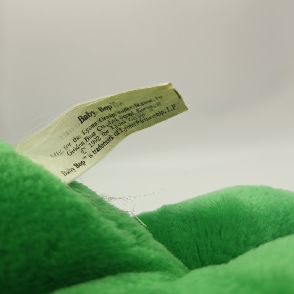Baby Bop Barney 16" Green Plush Soft Doll Stuffed Animal Lyons Group 1992 F22 - Picture 5 of 5